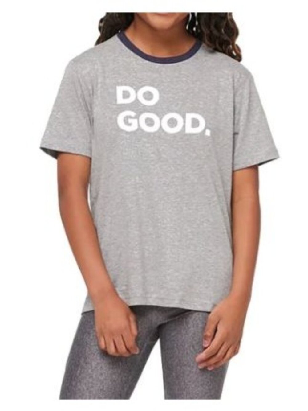Cotopaxi Kids “Do Good” Size Medium Tee Shirt NWT Organic Heather Gray